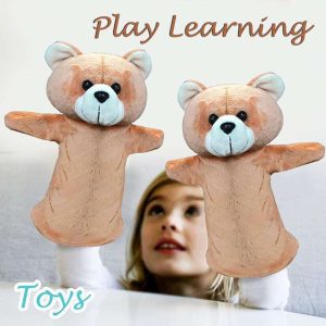 Bear Animal Hand Puppet Soft Toy For Kids | Animals Storytelling Hand Puppets Soft Bear | Hand Puppets for Kid's Learning Playing | Gift For Kids (Bear)