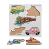 Wooden Transport Puzzle with Knob Learning Educational Toy Set for Kids - Smart Educational Set