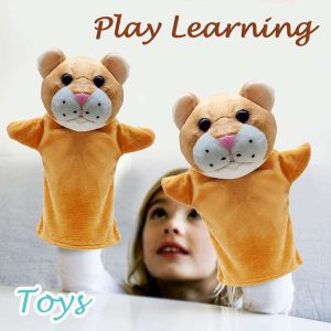 Tiger Animal Hand Puppet Soft Toy For Kids | Animals Storytelling Hand Puppets Soft Monkey | Hand Puppets for Kid's Learning Playing | Gift For Kids (Tiger)