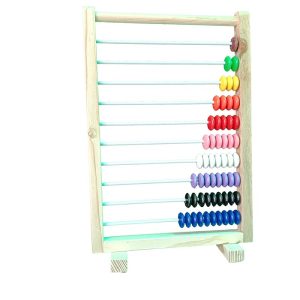 Wooden Abacus Educational Toy to Build Math Skills Foundation – Counting, Addition and Subtraction